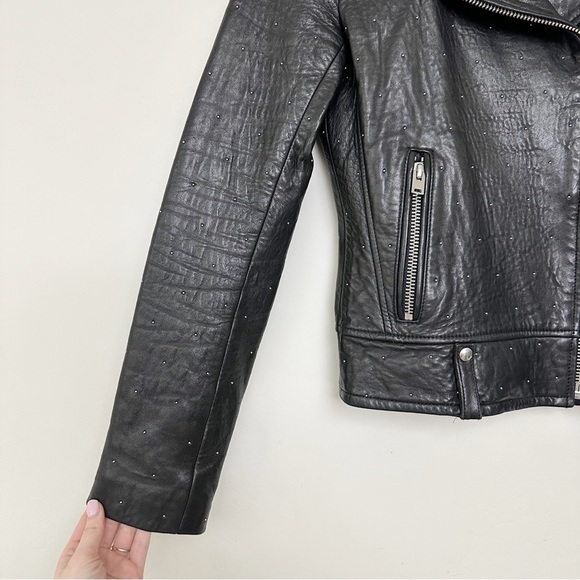 IRO Vamy Studded Leather Biker Jacket - Picture 6 of 15
